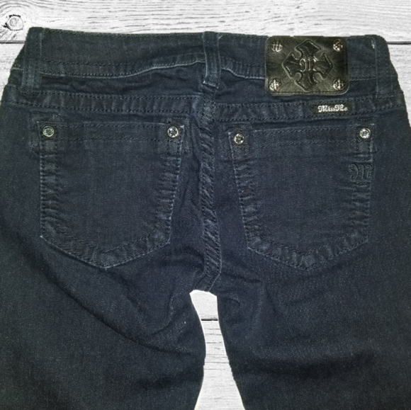 Miss Me Dark Blue Sequined Jeans - Picture 5 of 8